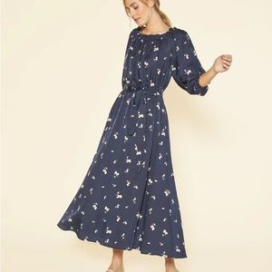 Outerknown Wildflower dress Size Small Blue